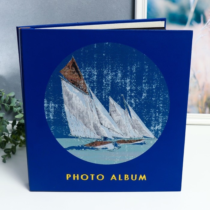 Фотоальбом магнитный 20 листов Фотоальбом магнитный 20 листов "Парусная регата" в коробке 34х4х33 см