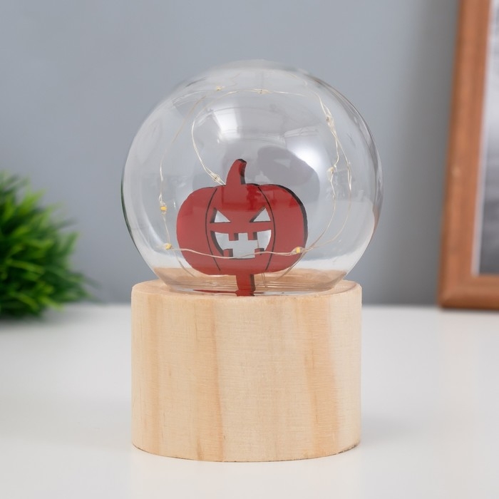 Ночник «Шар-тыква» LED 3хAG10 шар 8см 6,5х6,5х11,5см Ночник «Шар-тыква» LED 3хAG10 шар 8см 6,5х6,5х11,5см