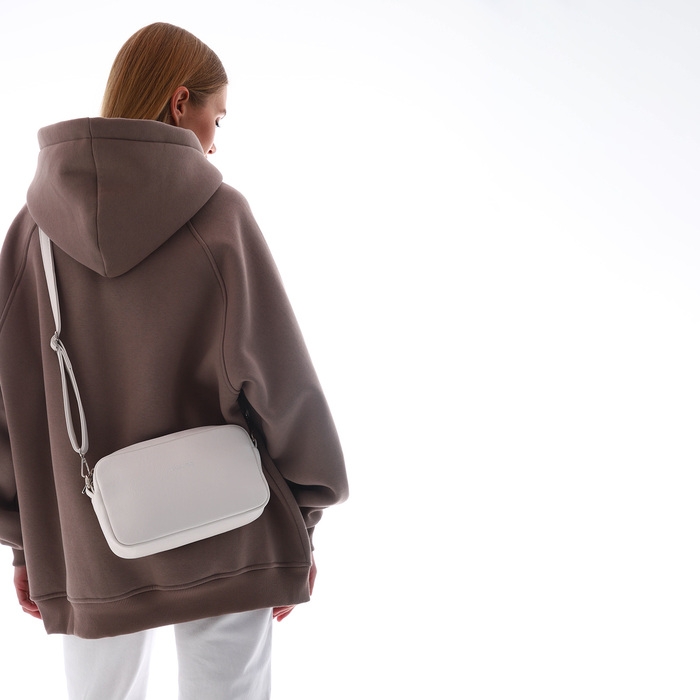 Сумка женская через плечо TEXTURA, маленький размер, цвет белый Сумка женская через плечо TEXTURA, маленький размер, цвет белый