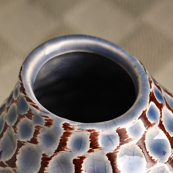 Кашпо - ваза  Кашпо - ваза "Дрейк" 13х10см, серая