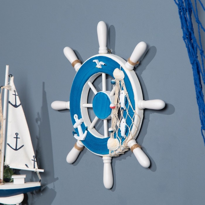 Сувенир интерьерный Сувенир интерьерный "Штурвал" 33см