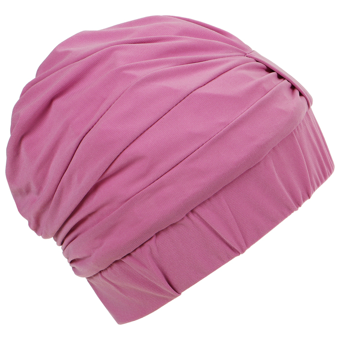 Шапочка для плавания взрослая ONLYTOP, тканевая, обхват 54-60 см, цвет лиловый Шапочка для плавания взрослая ONLYTOP, тканевая, обхват 54-60 см, цвет лиловый