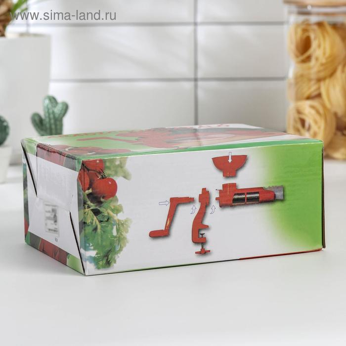 Соковыжималка для томатов Доляна, 27 см, цвет красный Соковыжималка для томатов Доляна, 27 см, цвет красный