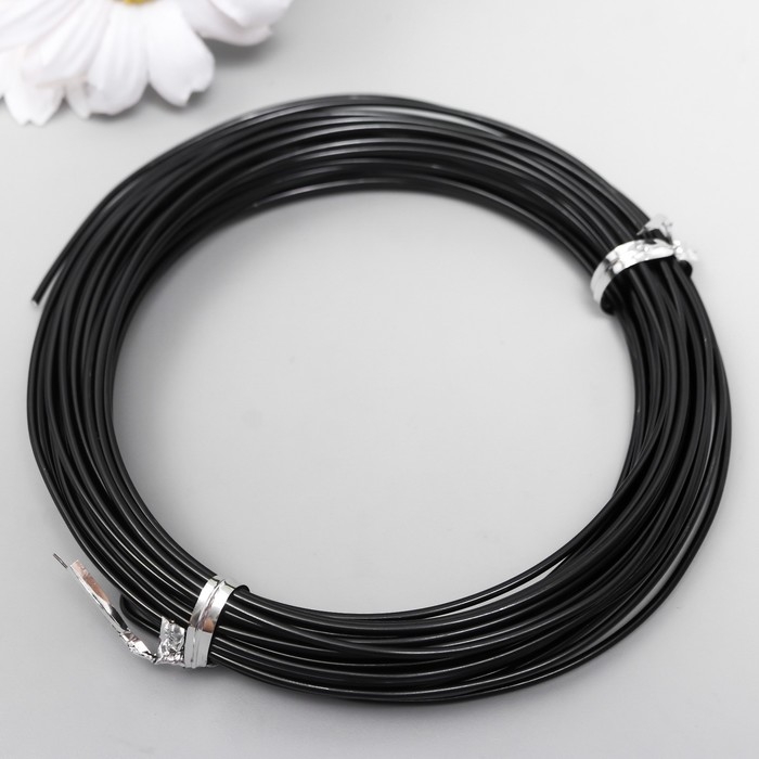 Проволока для творчества d 1,5 мм, черный рул.10 м Проволока для творчества d 1,5 мм, черный рул.10 м