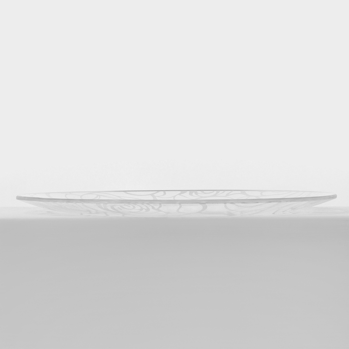 Набор стеклянных тарелок Доляна «Мишель», 7 предметов, цвет белый Набор стеклянных тарелок Доляна «Мишель», 7 предметов, цвет белый