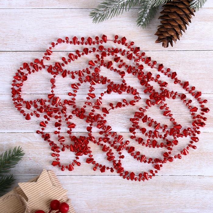 Бусы на ёлку 2,7 м Бусы на ёлку 2,7 м "Кристаллики" микс