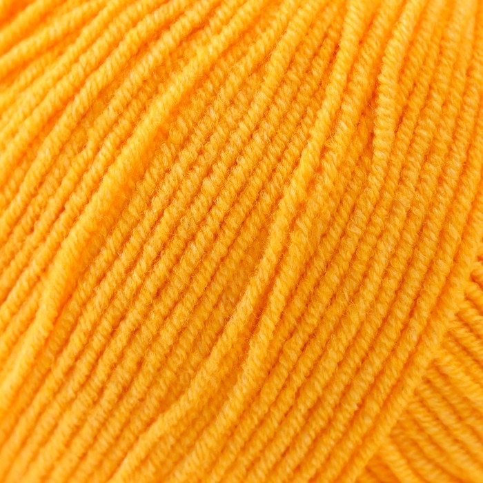 Пряжа "Jeans" 55% хлопок, 45% акрил 160м/50гр (35 желтый)