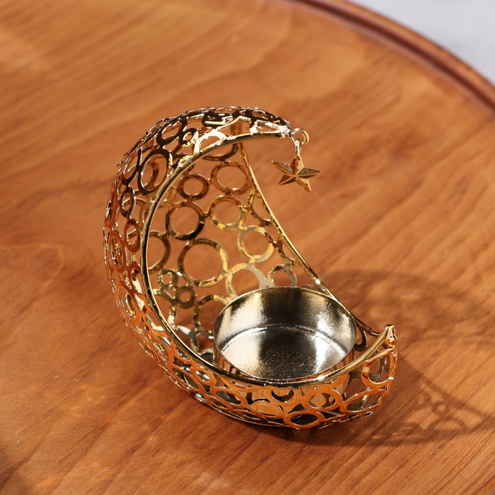 Подсвечник Подсвечник "Полумесяц", медь, 9,8х10,5 см