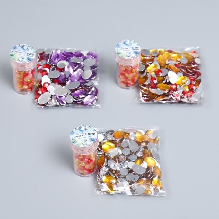 Декор Декор "Градиент оранжево-жёлтый" d=6 мм 10г 200 шт 5х2,5 см МИКС