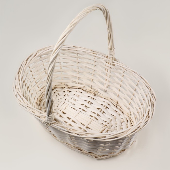 Набор корзин плетеных (ива), 38х28х14/35 см / 33х23х12,5/30 см / 26х18х11/25 см, 3 шт., белы Набор корзин плетеных (ива), 38х28х14/35 см / 33х23х12,5/30 см / 26х18х11/25 см, 3 шт., белы