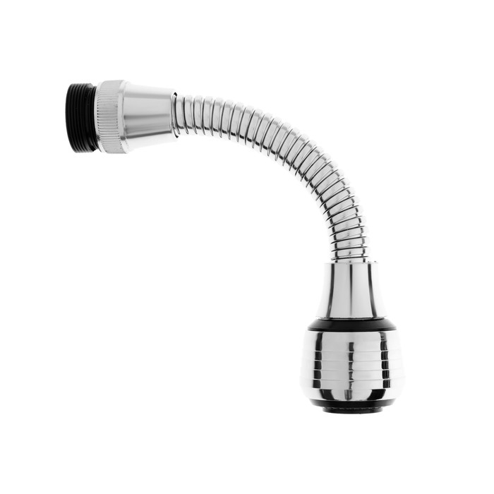 Аэратор ZEIN, регулировка потока, на гибком шланге, 160 мм, универсальный, пластик Аэратор ZEIN, регулировка потока, на гибком шланге, 160 мм, универсальный, пластик