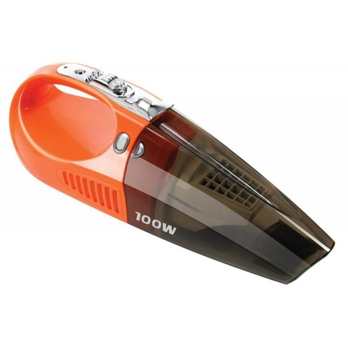 Пылесос Автомобильный Starwind CV-110 оранжевый/черный 100Вт, 12В, пылесборник 0,7 л  790584