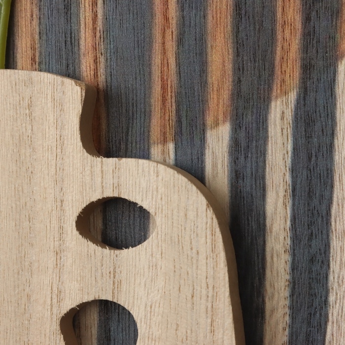 Крючки декоративные дерево Крючки декоративные дерево "Абстракция с растением" 1,5х19,5х23,5 см