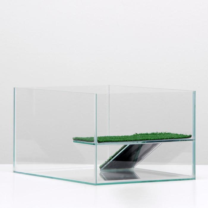 Террариум для черепах 25 литров, без крышки с полкой и лесенкой, 40 х 29 х 22 см Террариум для черепах 25 литров, без крышки с полкой и лесенкой, 40 х 29 х 22 см