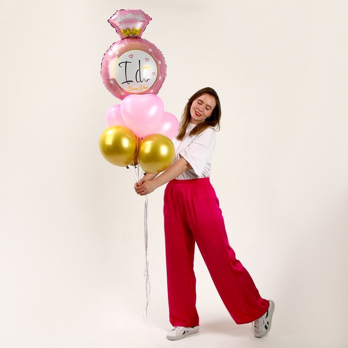 Набор шаров «Розовое кольцо», фольга, латекс 7 шт. Набор шаров «Розовое кольцо», фольга, латекс 7 шт.