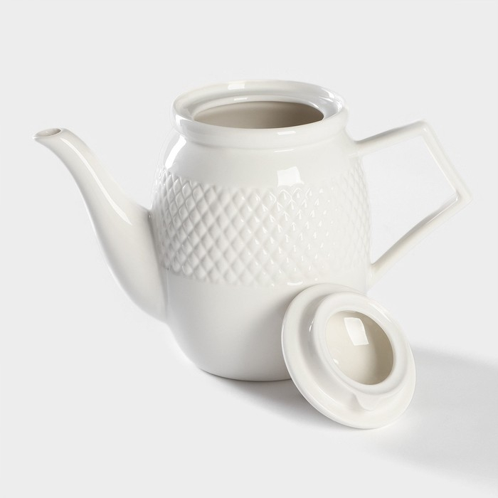 Набор кофейный фарфоровый на бамбуковой подставке BellaTenero, 15 предметов: чайник 850 мл, 6 кружек 70 мл, сахарница с ложкой 300 мл, молочник 250 мл, 6 блюдец, цвет белый Набор кофейный фарфоровый на бамбуковой подставке BellaTenero, 15 предметов: чайник 850 мл, 6 кружек 70 мл, сахарница с ложкой 300 мл, молочник 250 мл, 6 блюдец, цвет белый