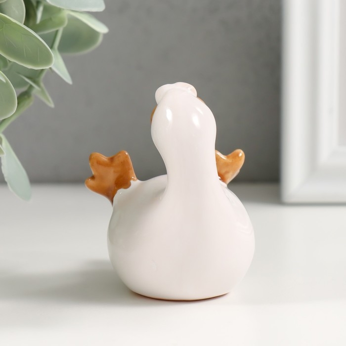 Сувенир керамика Сувенир керамика "Утёнок с лапками вверх" 4,9х5,9х6,5 см