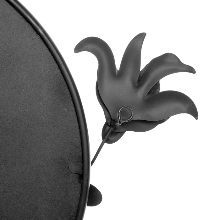 Декор настенный металл с зеркалом  Декор настенный металл с зеркалом "Цветочная феерия" 67,9х64,8х5,7 см