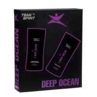 Подарочный набор косметики мужской Team Spirit Deep Ocean: шампунь, 250 мл + гель для душа, 250 мл