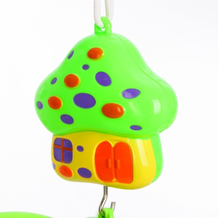 Мобиль музыкальный на кроватку «Домик. Зверятки погремушки №7», заводной, Крошка Я Мобиль музыкальный на кроватку «Домик. Зверятки погремушки №7», заводной, Крошка Я