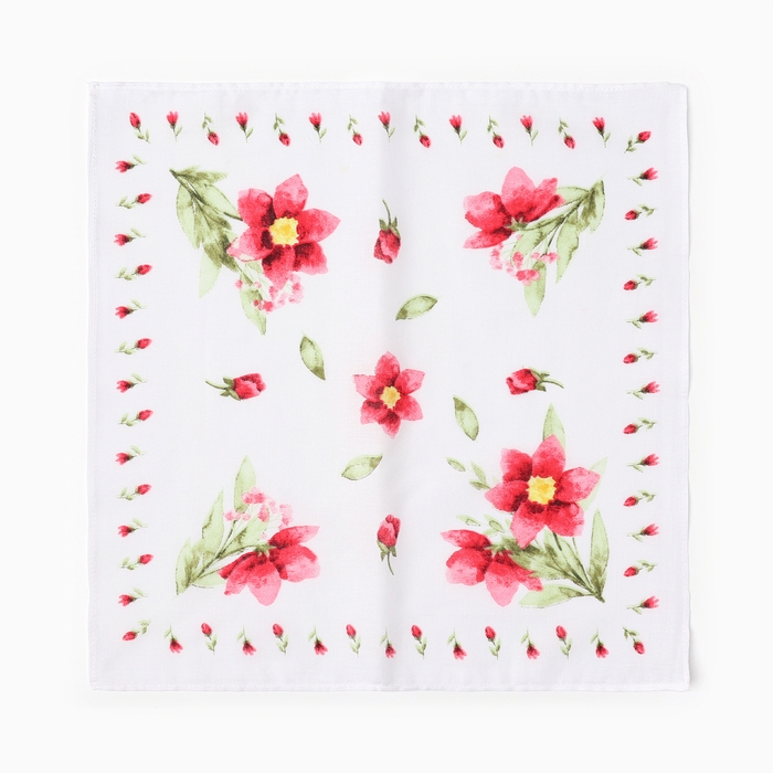 Набор женских носовых платков 45451-3 30х30см 12шт, жаккард сатин 82г/м, хл100% Набор женских носовых платков 45451-3 30х30см 12шт, жаккард сатин 82г/м, хл100%