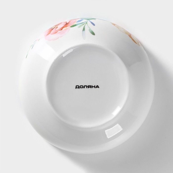 Салатник фарфоровый Доляна «Пташка» 600 мл, d=15,2 см, цвет белый Салатник фарфоровый Доляна «Пташка» 600 мл, d=15,2 см, цвет белый