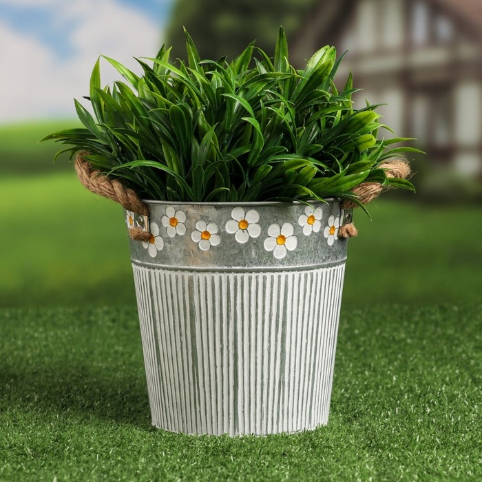 Кашпо  Кашпо "Ведерко Фрейя" 15х15х15см