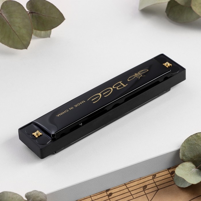 Губная гармошка Bee DF16A Black, 16 отверстий Губная гармошка Bee DF16A Black, 16 отверстий