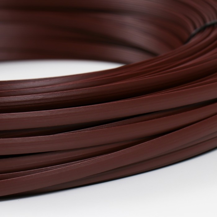 Ротанг искусственный 8 мм 100 м волна (каштан) Ротанг искусственный 8 мм 100 м волна (каштан)