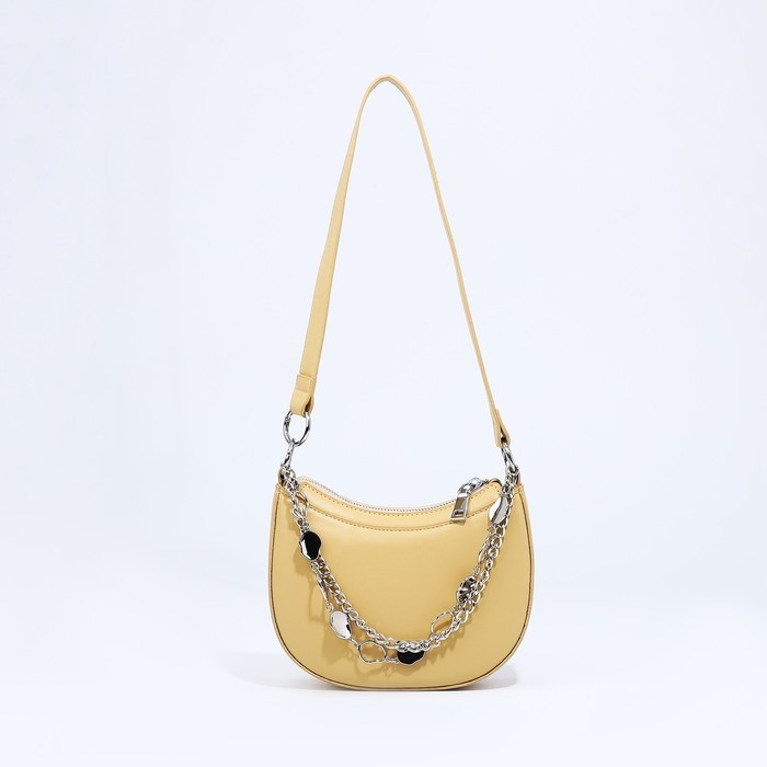 Сумка-багет на молнии, цвет жёлтый Сумка-багет на молнии, цвет жёлтый