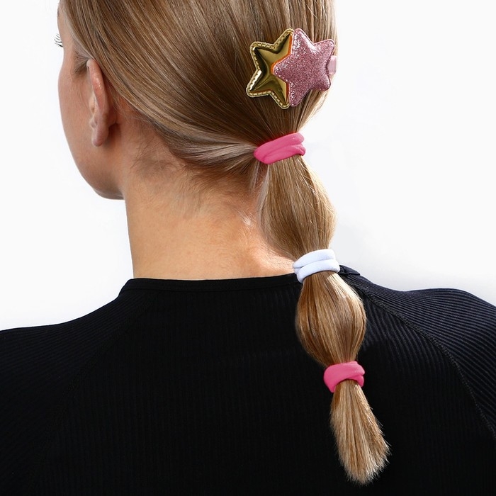 Резинки и заколка новогодние «Волшебство рядом», на Новый год, набор 4 предмета Резинки и заколка новогодние «Волшебство рядом», на Новый год, набор 4 предмета