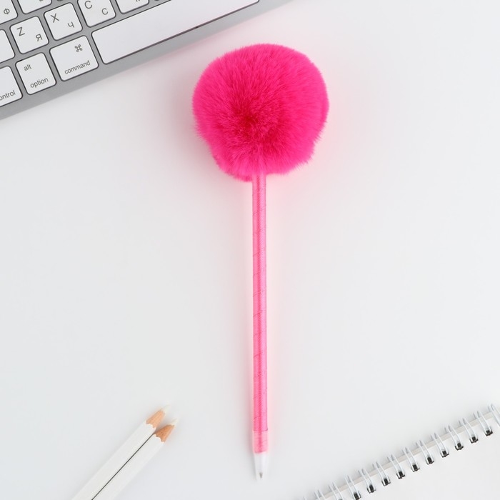 Ручка прикол шариковая синяя паста «Сияй» пластик