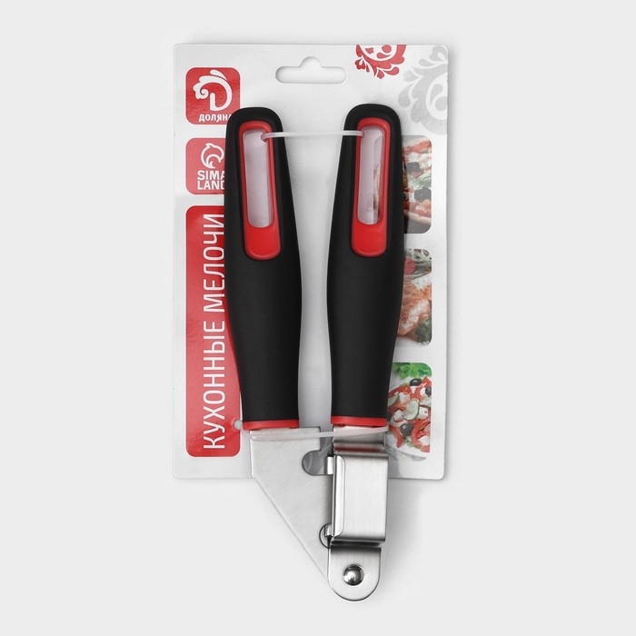 Пресс для чеснока Доляна Digma, 21 см, нержавеющая сталь, цвет чёрный, красный Пресс для чеснока Доляна Digma, 21 см, нержавеющая сталь, цвет чёрный, красный