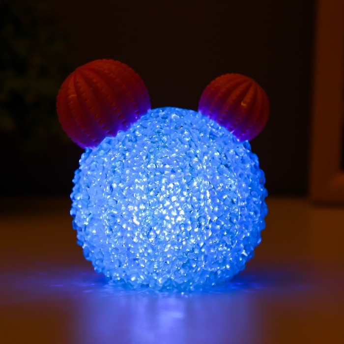 Ночник Ночник "Кактусенок" LED 1Вт от батареек LR44 МИКС 9х9х6см RISALUX