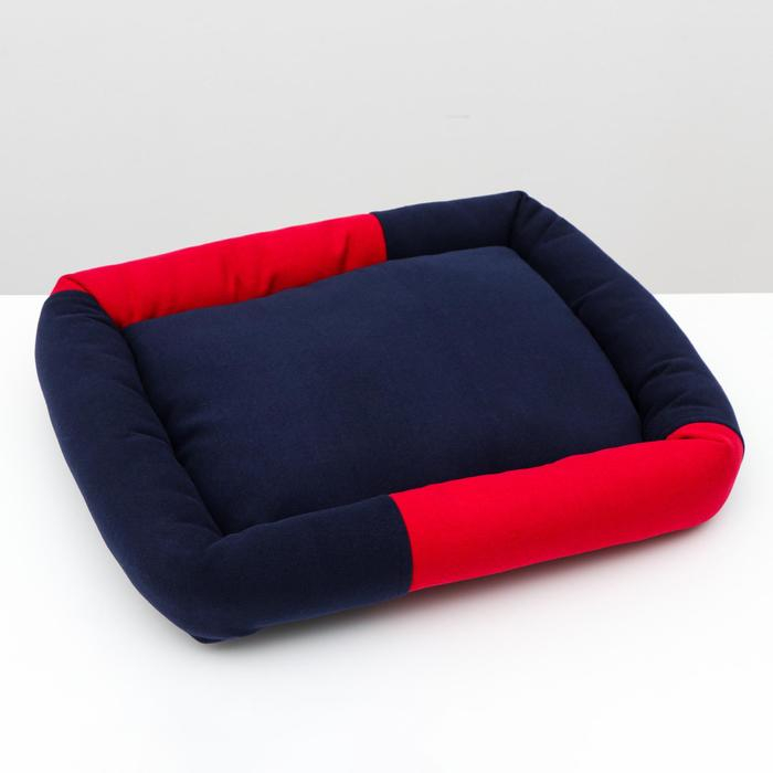 Диван мягкий, 52 х 42 х 10 см, кашемир, черно-красный Диван мягкий, 52 х 42 х 10 см, кашемир, черно-красный