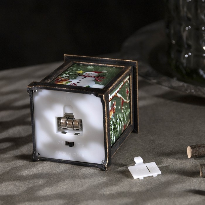 Светодиодная фигура «Фонарь со снеговиком» 6 × 13 × 6 см, пластик, батарейки AG13х3 (в комплекте), свечение тёплое белое Светодиодная фигура «Фонарь со снеговиком» 6 × 13 × 6 см, пластик, батарейки AG13х3 (в комплекте), свечение тёплое белое