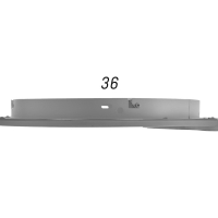 Люстра с ПДУ 1504/2 LED 166Вт 3000-6000К диммер белый 50х50х6 см BayerLux