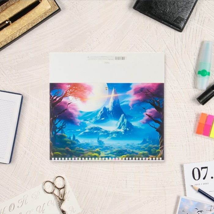 Календарь квартальный моно Календарь квартальный моно "Далекая планета" 2025 год, 29 х 47 см