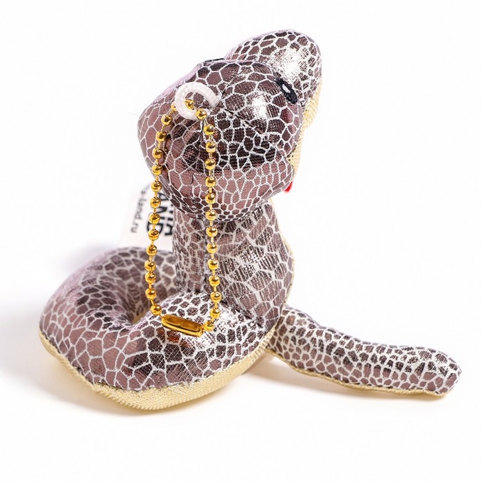 Новый год! Мягкая игрушка «Змея», блестящая, на подвесе, 7 см, цвет МИКС Новый год! Мягкая игрушка «Змея», блестящая, на подвесе, 7 см, цвет МИКС