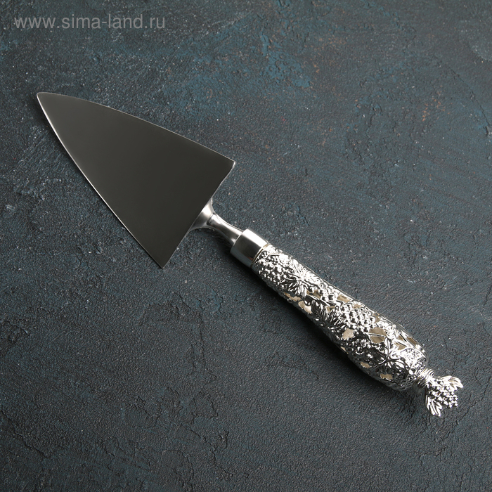 Лопатка для торта «Свадьба», 28,5×7 см, цвет серебристый Лопатка для торта «Свадьба», 28,5×7 см, цвет серебристый