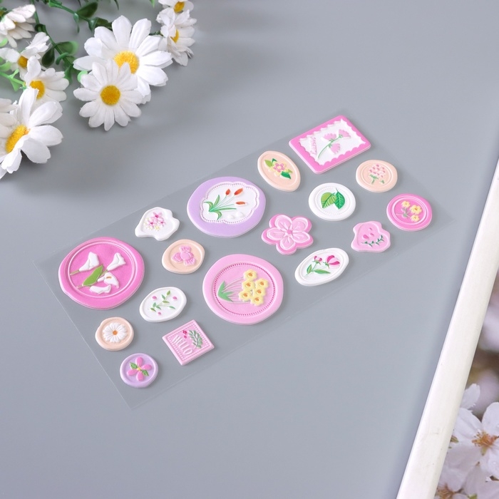 Наклейка для творчества Наклейка для творчества "Печать. Привет счастье" 22х10 см