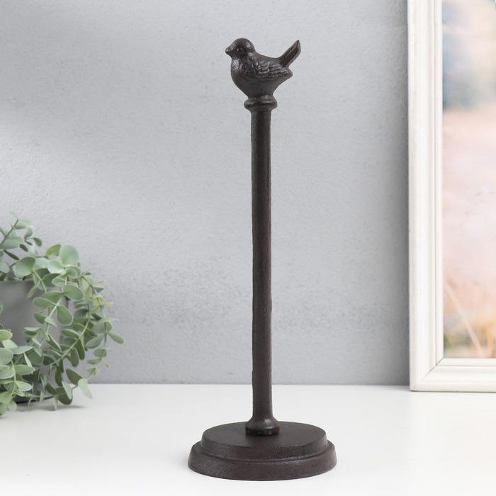 Сувенир чугун держатель д/полотенец Сувенир чугун держатель д/полотенец "Птичка" 12х12х33 см