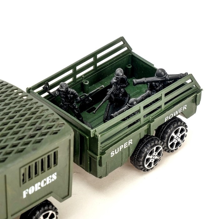 Машина инерционная &laquo;Армия&raquo;, с прицепом, МИКС