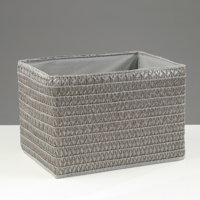 Короб для хранения складной, 250 х 190 х 170 мм, серый Короб для хранения складной, 250 х 190 х 170 мм, серый