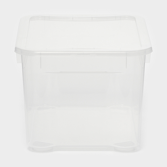 Ящик для хранения с крышкой «Кристалл XS Plus», 16 л, 38,9×27,5×21,5 см, цвет прозрачный Ящик для хранения с крышкой «Кристалл XS Plus», 16 л, 38,9×27,5×21,5 см, цвет прозрачный