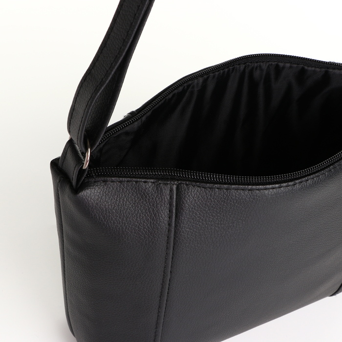 Сумка кросс-боди на молнии, цвет чёрный Сумка кросс-боди на молнии, цвет чёрный