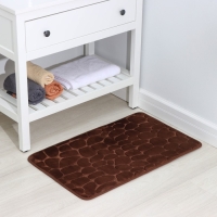 Коврик для ванной и туалета SAVANNA Memory foam, 50×80 см, цвет коричневый