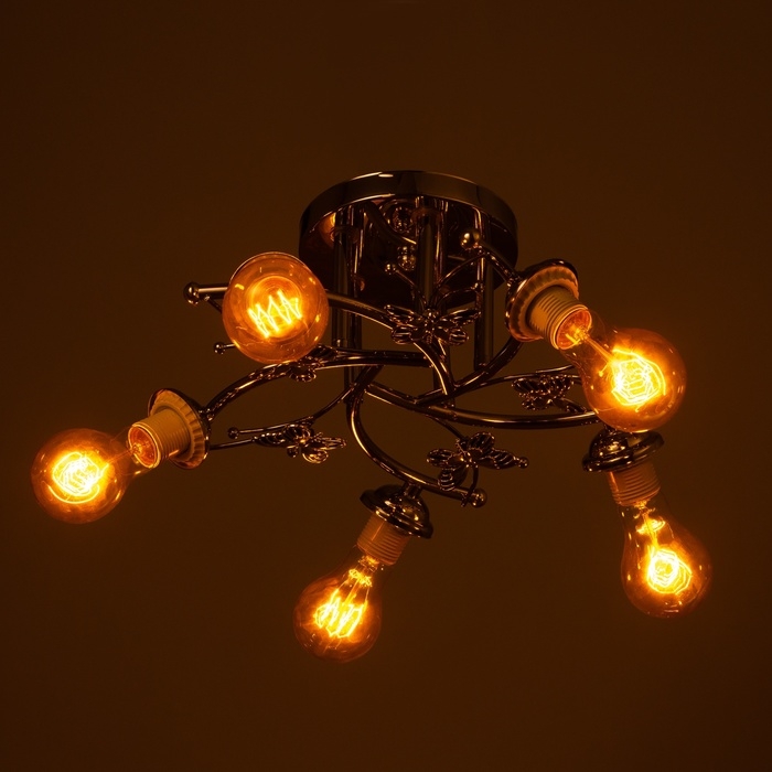 Люстра Люстра "Гита" бп 5х40Вт Е27 Хром МОДЕЛЬ: 2800104