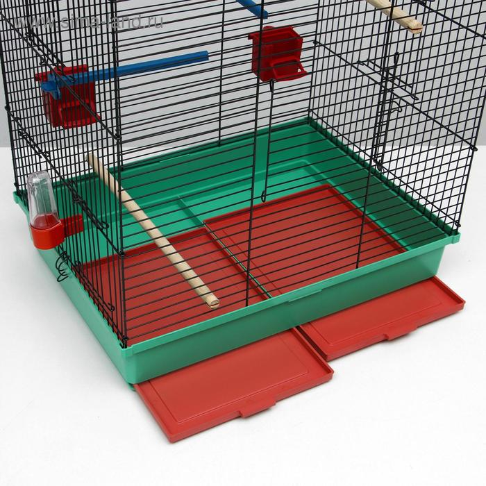 Клетка для попугая Клетка для попугая "Фиона", 4 яруса, 48 х 38 х 65 см, микс цветов