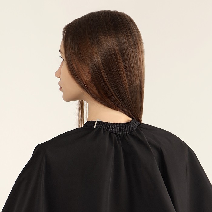 Пеньюар парикмахерский, с пропиткой, цвет чёрный Пеньюар парикмахерский, с пропиткой, цвет чёрный